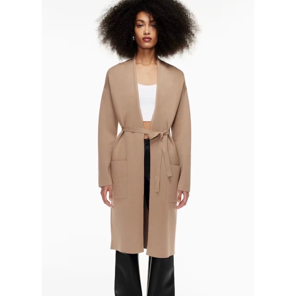 Aritzia Babaton Ty Cardigan in Mocha Size XX Small Women's